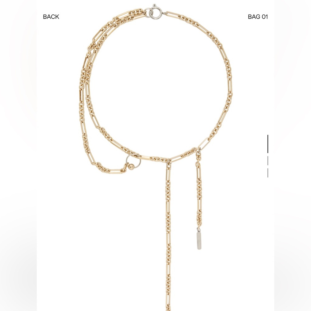 Gold and silver Iris chain Necklace